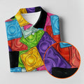 Funny Condom Wrapper Pattern Golf Polo Shirt, Men's Golf Shirts, Novelty Golf Apparel For Men