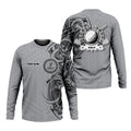 Strike Grey Tribal Tattoo Custom Men's Golf Polo Shirt, Funny Golf Shirt, Dad Golf Gift