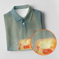 Tropical Monkey Mist Blue Hawaiian Golf Shirt, Men's Golf Shirt, Polo Shirts For Men