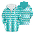 Ovarian Cancer Teal Argyle Men's Golf Polo Shirt, Ovarian Cancer Awareness Shirt, Golf Gift For Men
