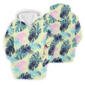 Tropical Palm Leaves Golf Tops For Men, Mens Golf Polo Shirts, Unique Gift For Golfer, Golfing Apparel