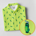 The Best Dad By Par Doodle Pattern Father's Day Golf Shirt, Golf Gift For Dad