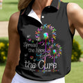 Spread The Hope Find The Cure Breast Cancer Awareness Golf Polo Shirt, Golf Shirts For Women