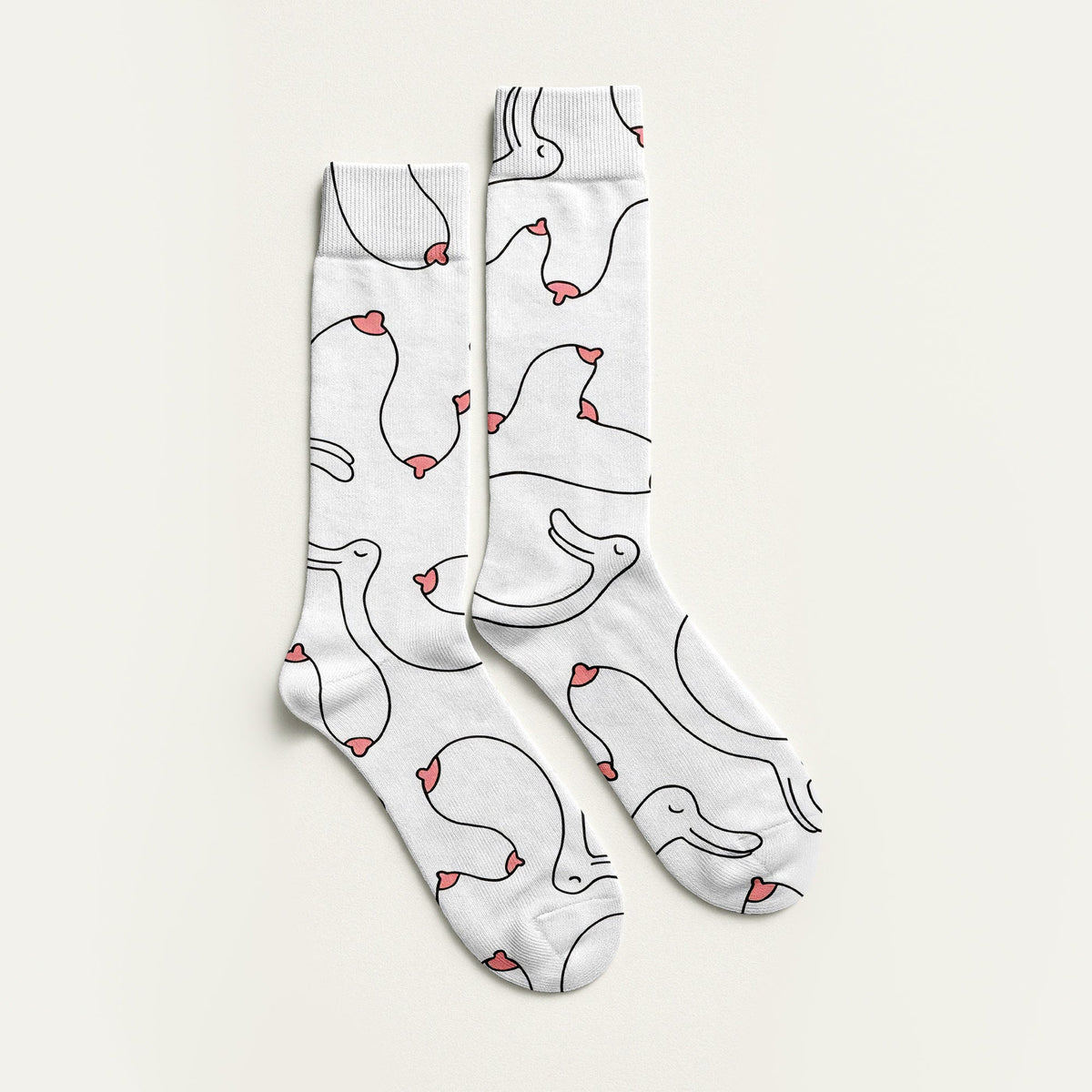 Funny Goose Graphic Golf Socks, Fun Pet Socks, Golf Socks For Men, Golf Gifts For Dad