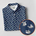 Rabbit Couple Naughty Position Men's Funny Golf Shirts, Valentines Golf Gift, Golf Shirts For Men