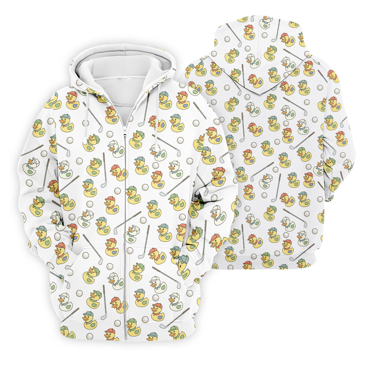 Rubber Duck Mens Funny Golf Shirts, Fun Men's Golf Polos, Hawaiian Golf Shirts, Golfing Apparel
