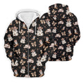 Coquette Halloween Cowboy Ghost Black Fun Golf Shirts For Men, Polo Shirts For Men, Golfing Apparel