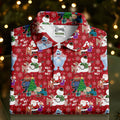 Ho Ho Ho Santa Yeti Women's Golf Tops, Christmas Golf Shirt, Ladies Golf Polos, Golf Gift For Ladies