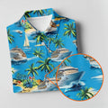 Tropical Cruise Vintage Hawaiian Golf Shirt, Women's Golf Tops, Ladies Golf Shirts