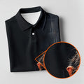 Monkey Gentleman Midnight Amber Hawaiian Golf Shirt, Women's Golf Tops, Ladies Golf Shirts