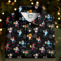 Classic Christmas Characters Black Golf Shirt, Christmas Golf Shirt, Women's Golf Tops, Ladies Golf Shirts