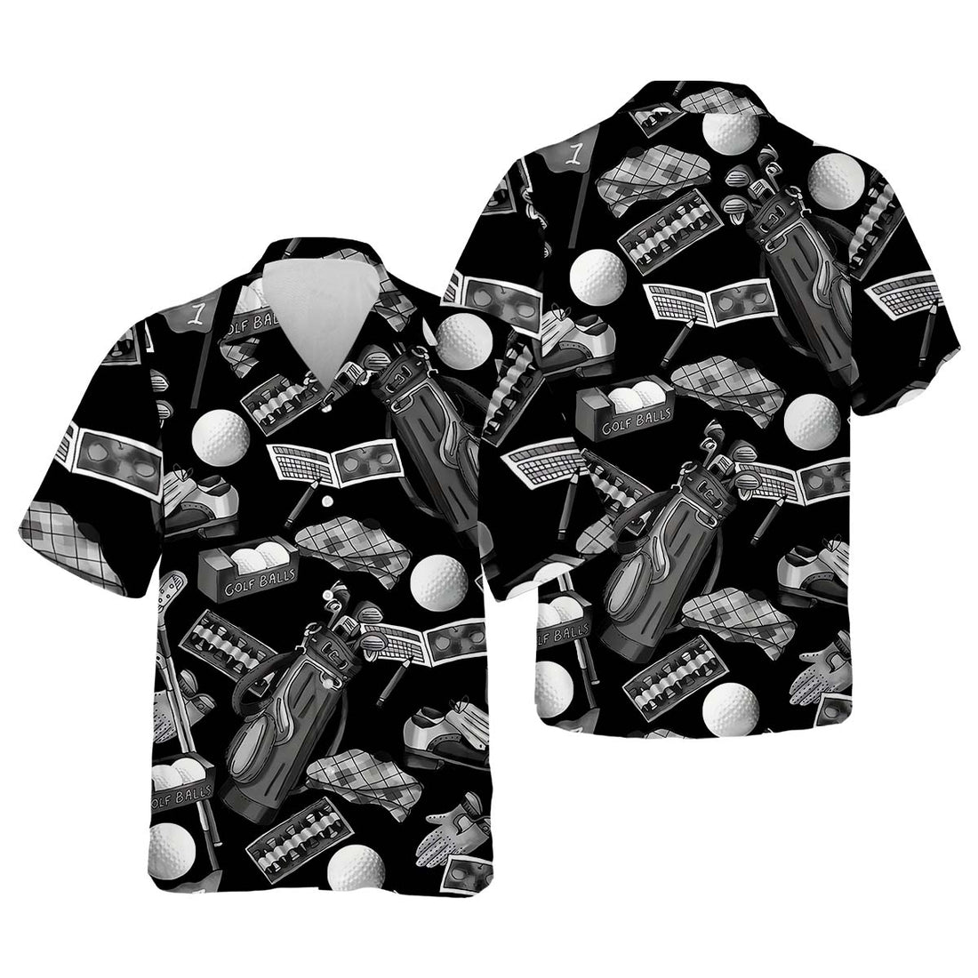 Golf Themed Retro Men's Golf Polo Shirt, Funny Golf Shirt, Golf Gifts For Dad
