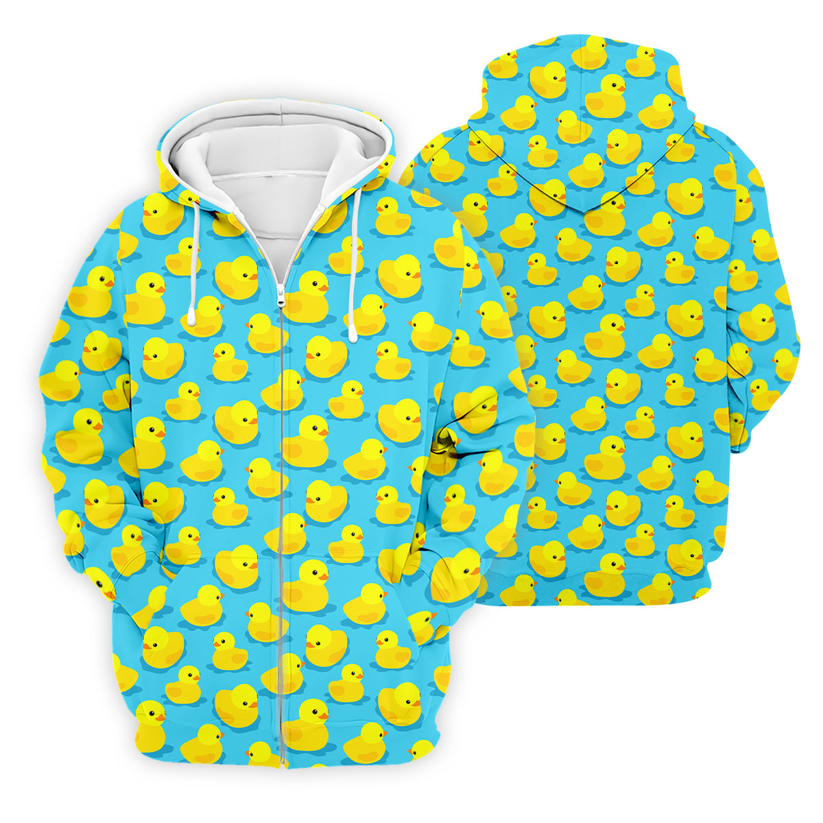 Funny Yellow Duck Men's Golf Polo Shirt, Fun Golf Polo Shirt, Men Fun Golf Shirts, Golf Gift For Him