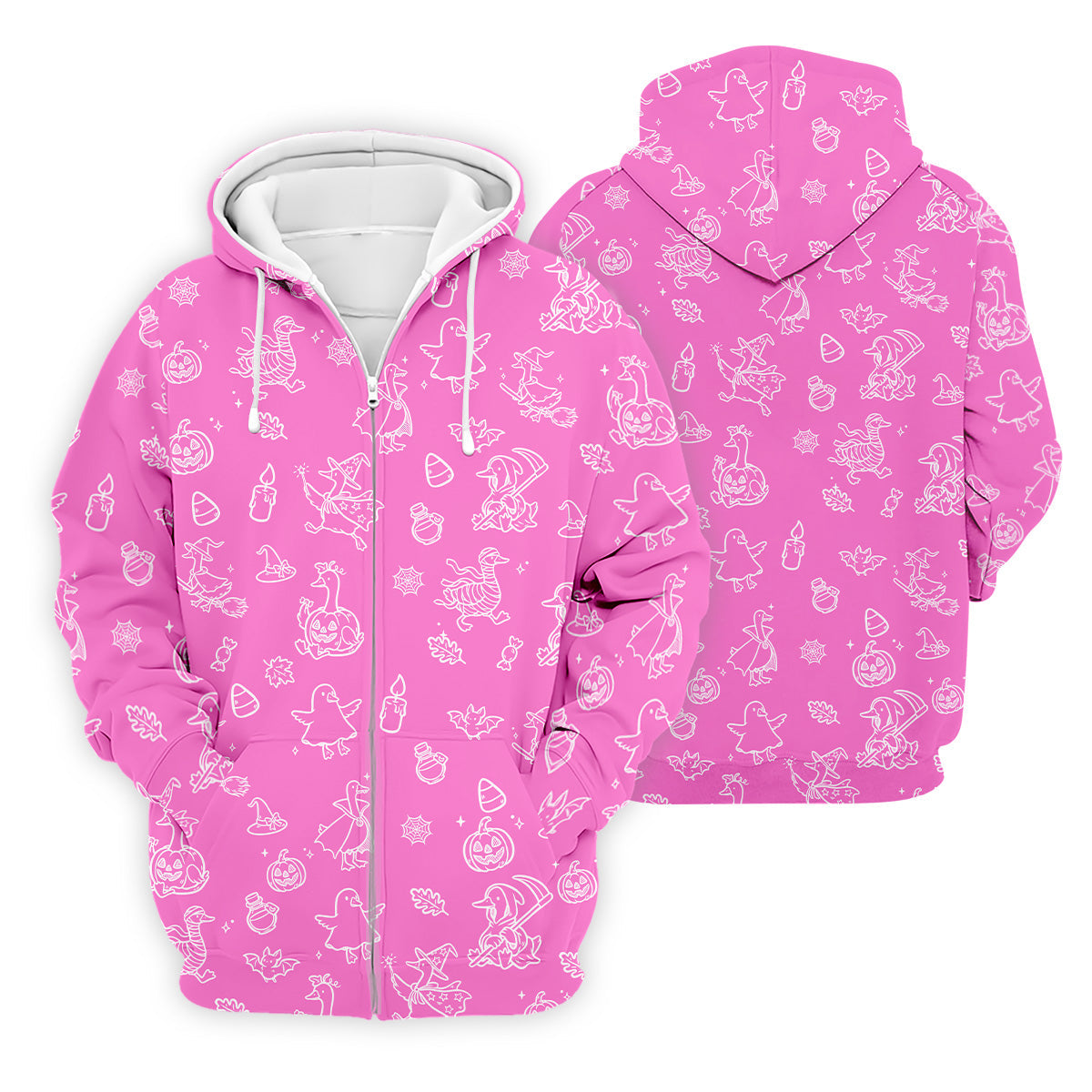 Goose Halloween, Doodle Pattern, Pink Golf Shirt, Mens Funny Golf Shirts, Long Sleeve Golf Shirts, Men Golf Polo