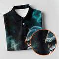 Gorilla Executive Midnight Smoke Hawaiian Golf Shirt, Women's Golf Tops, Ladies Golf Shirts