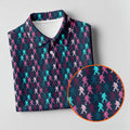 Funny Colorful Bigfoot Golfer Pattern Polo Shirt, Womens Golf Tops, Women’s Golf Apparel