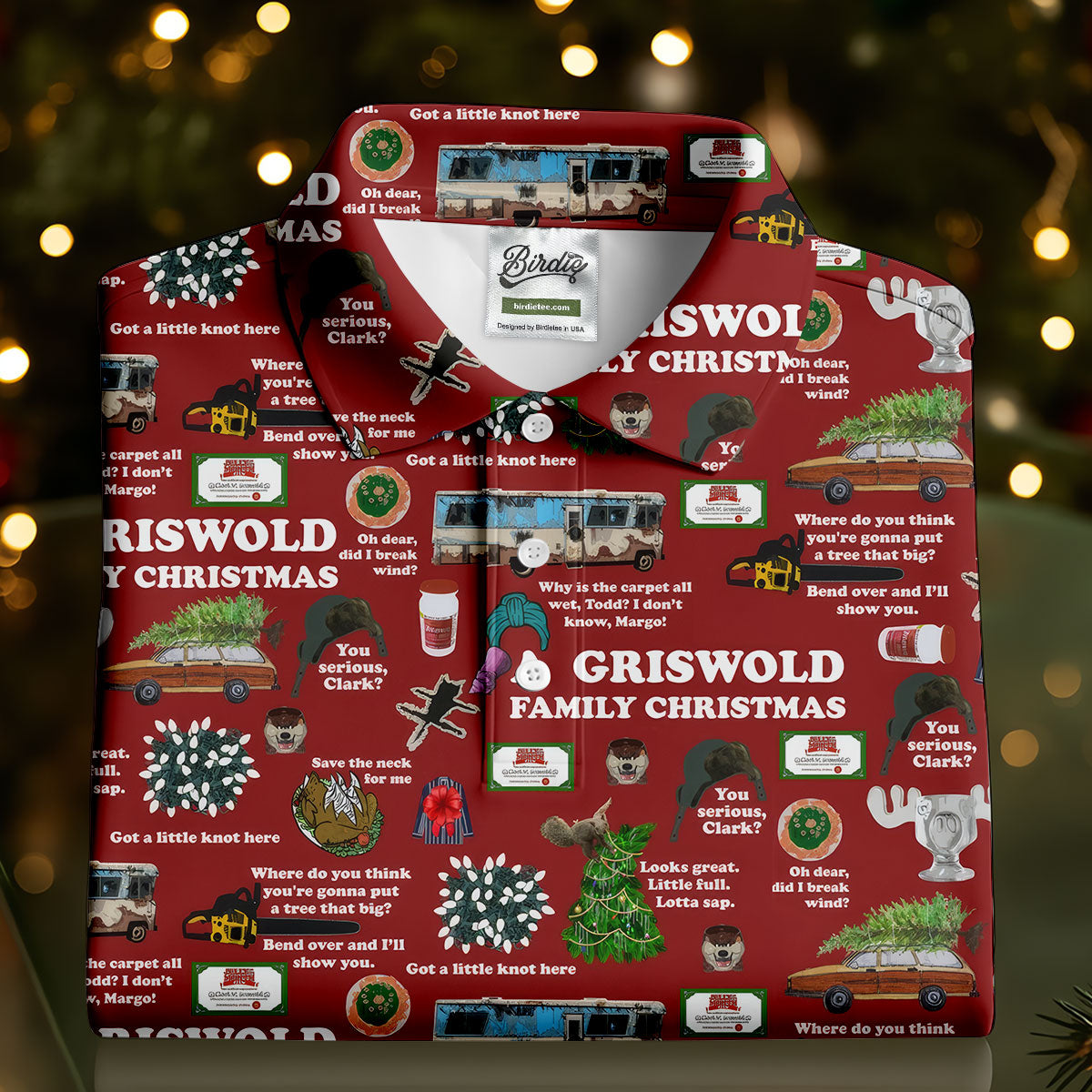 A Griswold Family Christmas Men's Golf Polo Shirts, Christmas Golf Shirt, Polo Shirts For Men