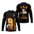 Par Then Bar Golf And Beer Custom Funny Golf Polo Shirt, Dad Golf Gifts