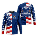 My Drinking Team Has A Golfing Problem Men's Golf Polo Shirt, Funny Beer Golf Shirt, US 250 Anniversary Shirt