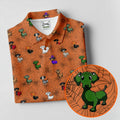 Costume Dogs Spider Web Halloween Golf Polo Shirt, Dog Lover Shirt, Golf Shirts For Men