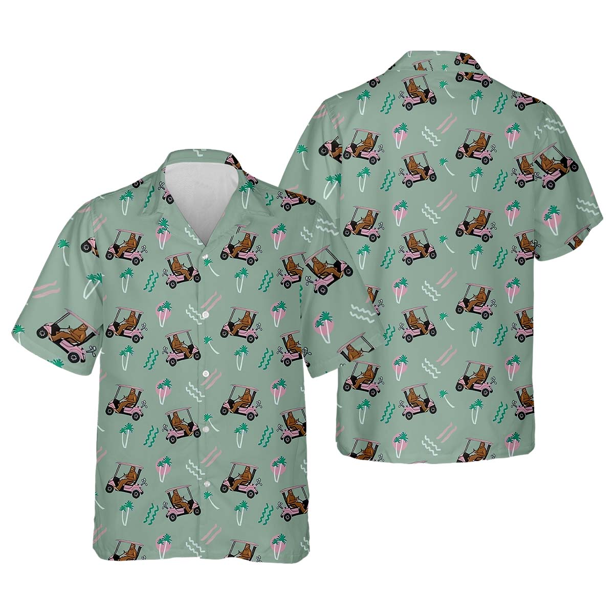Gorilla Men's Golf Polo Shirt, Funny Golf Shirt, Golf Gifts For Dad
