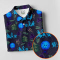 Crystal Ball Ghost Trio Halloween Polo Shirt, Printed Golf Shirt, Women’s Golf Apparel