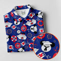 Nautical Cruise Pattern Golf Polo Shirt, Women's Golf Apparel, Printed Golf Shirt