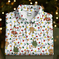 Funny Duck Merry Xmas White Golf Shirts, Gifts For Golf Lovers, Polo Shirts For Men, Golfing Apparel