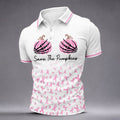 Save The Pumpkins Breast Cancer Polo Shirt, Mens Polo Shirts, Golf Apparel For Men