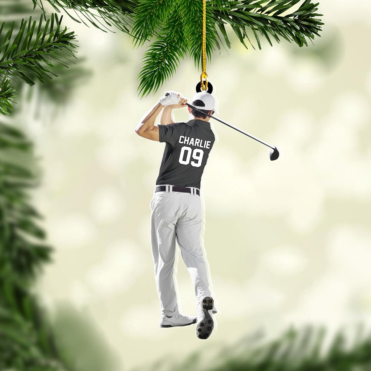 Personalized Golf Bag Ornaments, Golf Keychain, Golf Accessories, Gift For Golfers