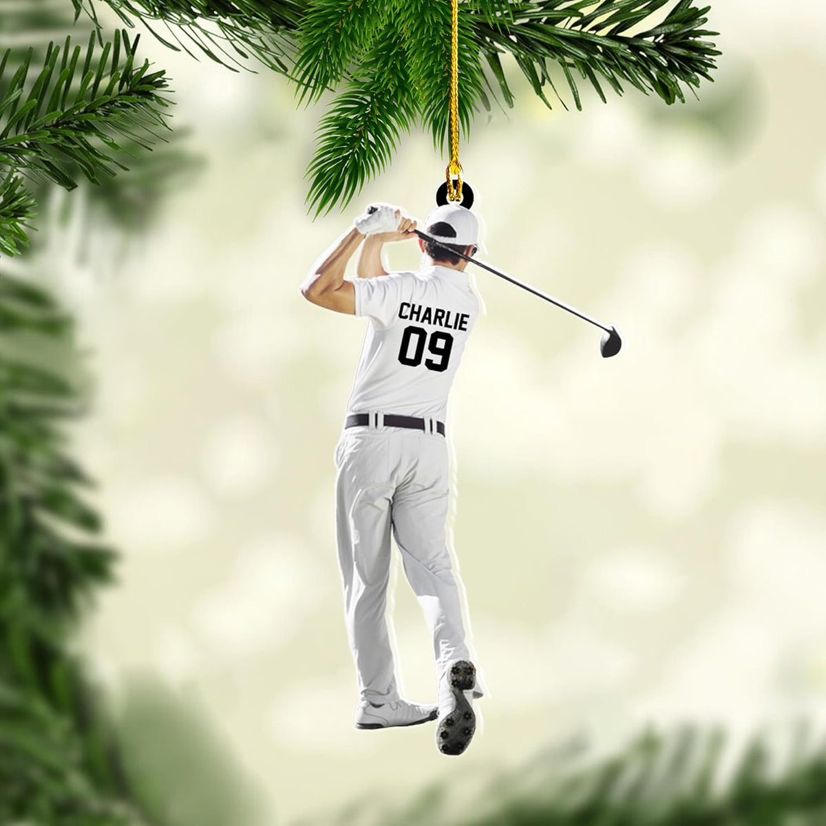 Personalized Golf Bag Ornaments, Golf Keychain, Golf Accessories, Gift For Golfers