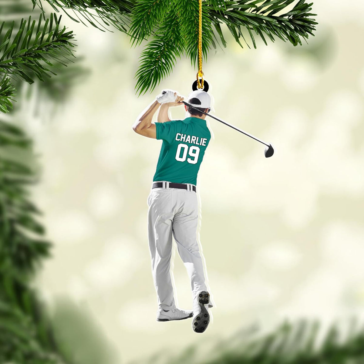 Personalized Golf Bag Ornaments, Golf Keychain, Golf Accessories, Gift For Golfers