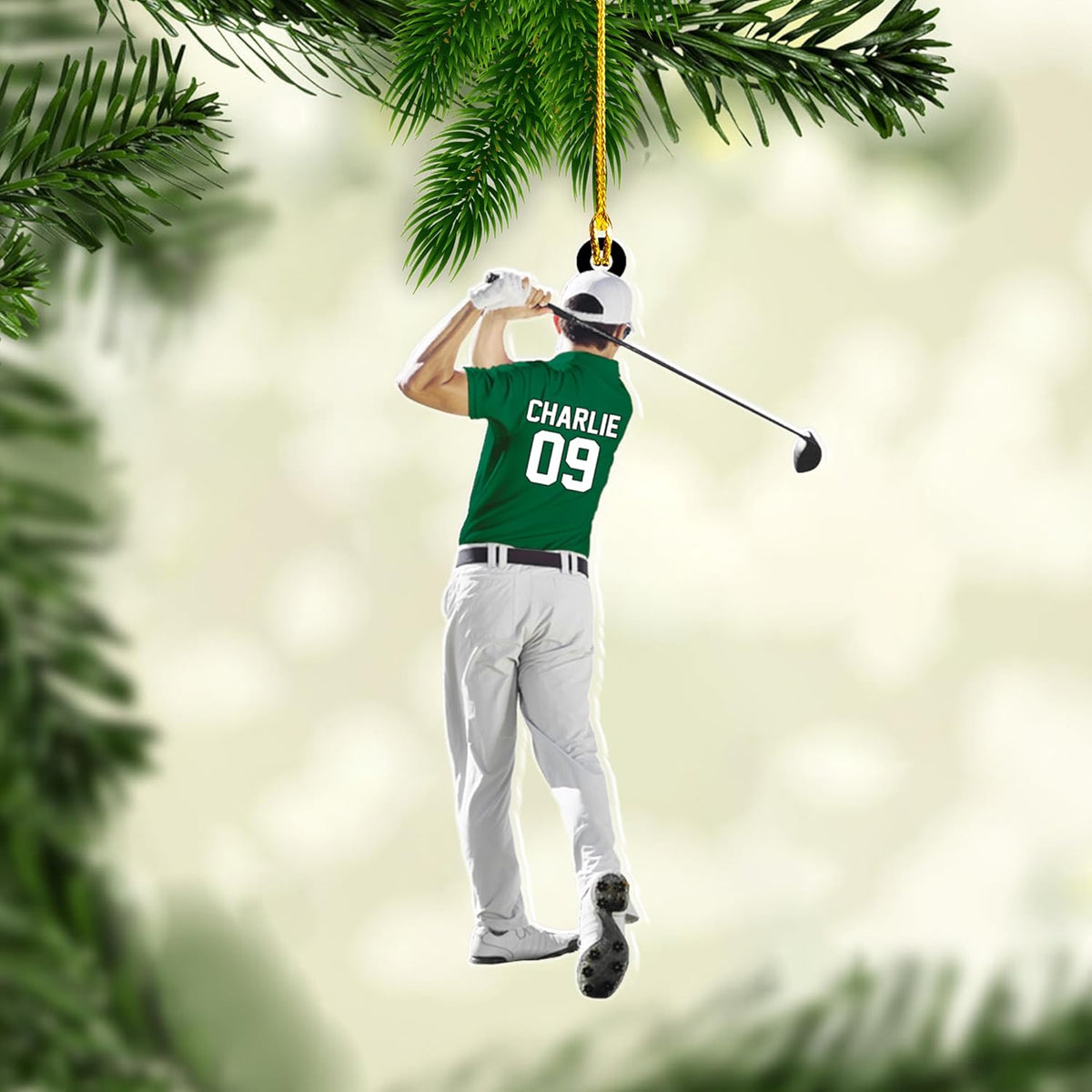 Personalized Golf Bag Ornaments, Golf Keychain, Golf Accessories, Gift For Golfers