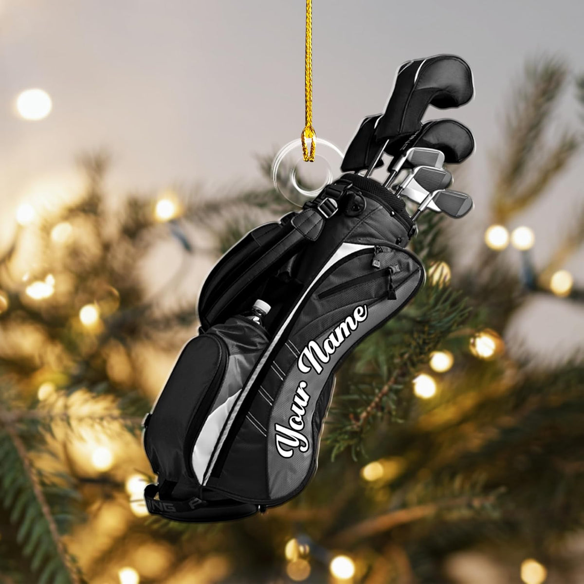 Custom Golf Bag Ornaments, Golf Keychain, Golf Accessories, Gift For Golf Lover