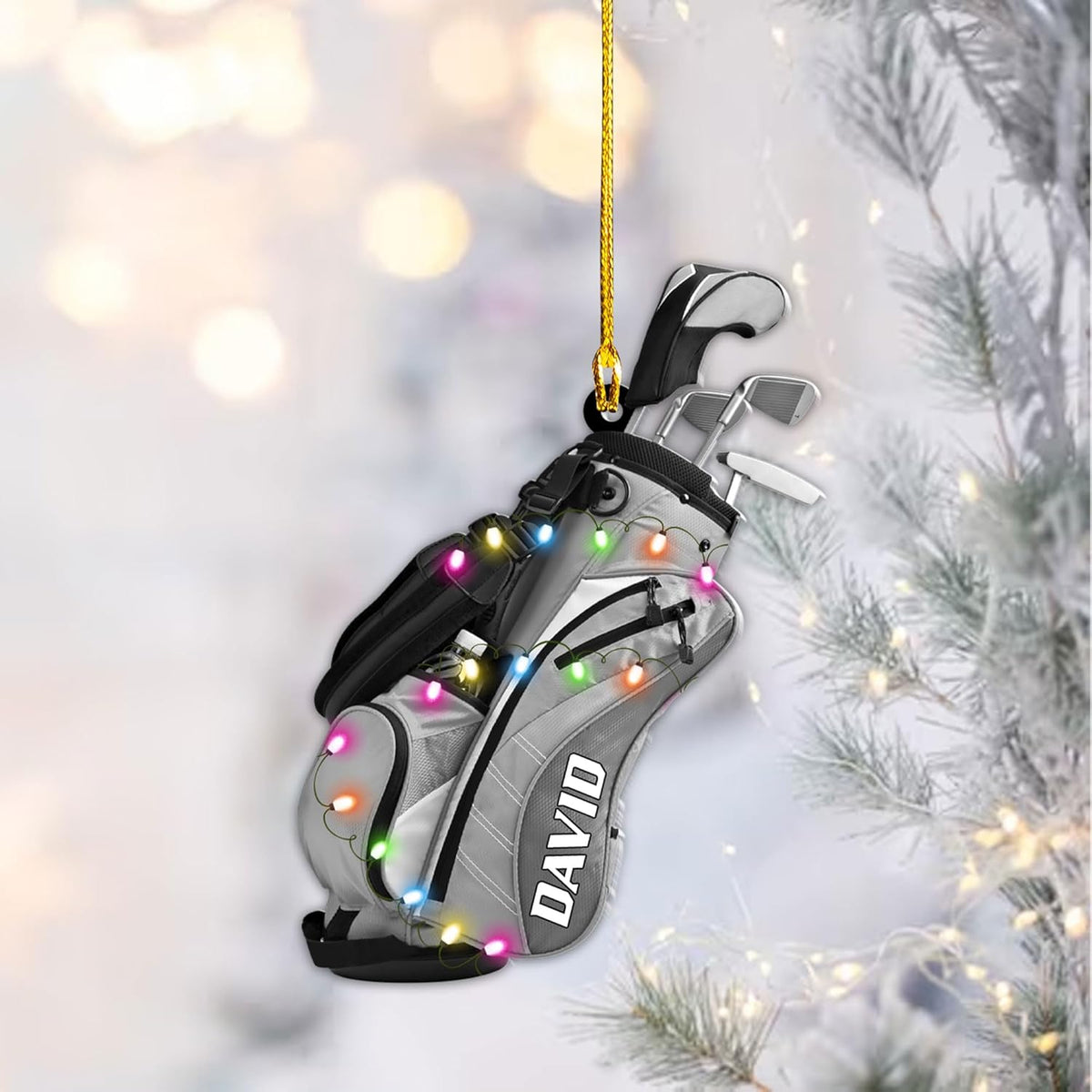Personalized Golf Bag Ornaments, Golf Keychain, Funny Golf Accessories, Gift For Golfers