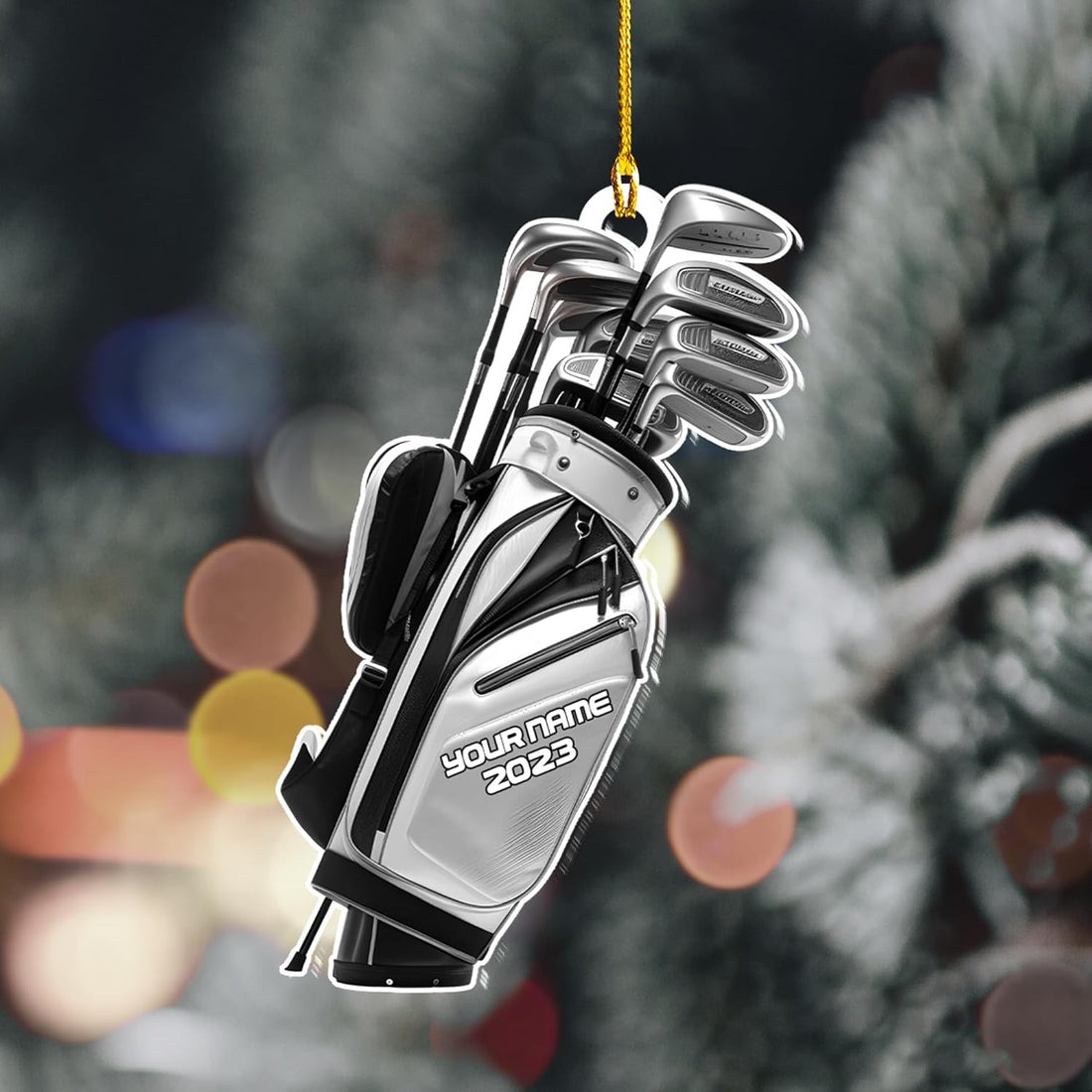Personalized Golf Ornaments, Golf Keychain, Golf Accessories, Gift For Golf Lover