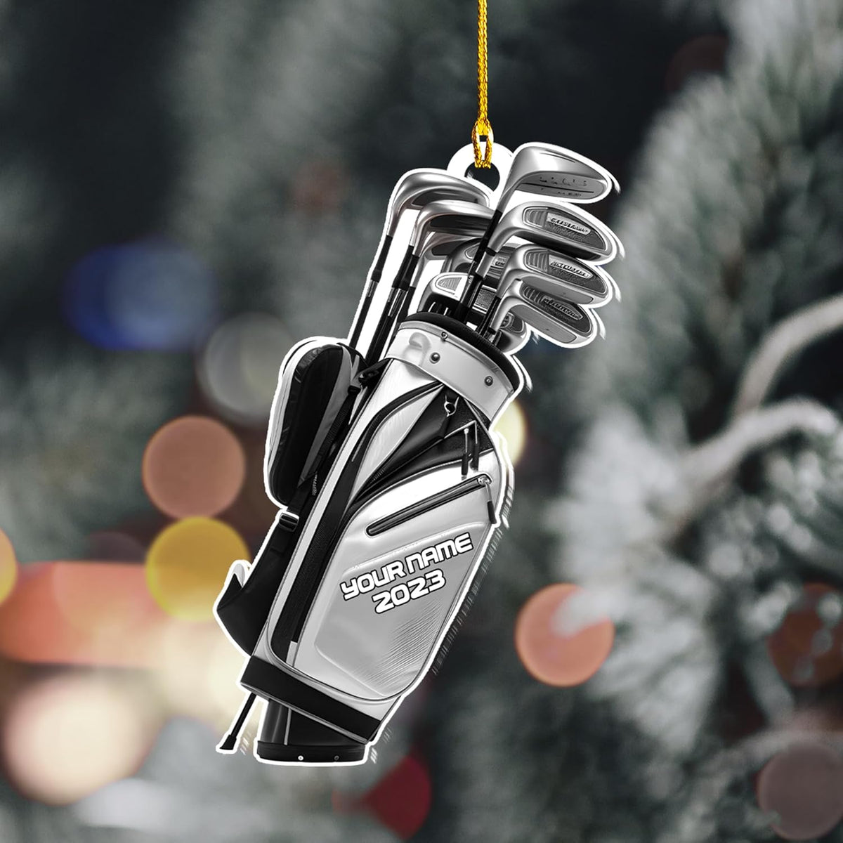 Personalized Golf Ornaments, Golf Keychain, Golf Accessories, Gift For Golf Lover