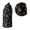 Goose Halloween, Doodle Pattern, Black Golf Polo, Mens Funny Golf Shirts, Long Sleeve Golf Shirts, Men Golf Polo