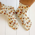 Funny Chicken Family Golf Socks, Golf Socks For Men, Chicken Lover Gifts, Fun Socks, Christmas Golf Gift