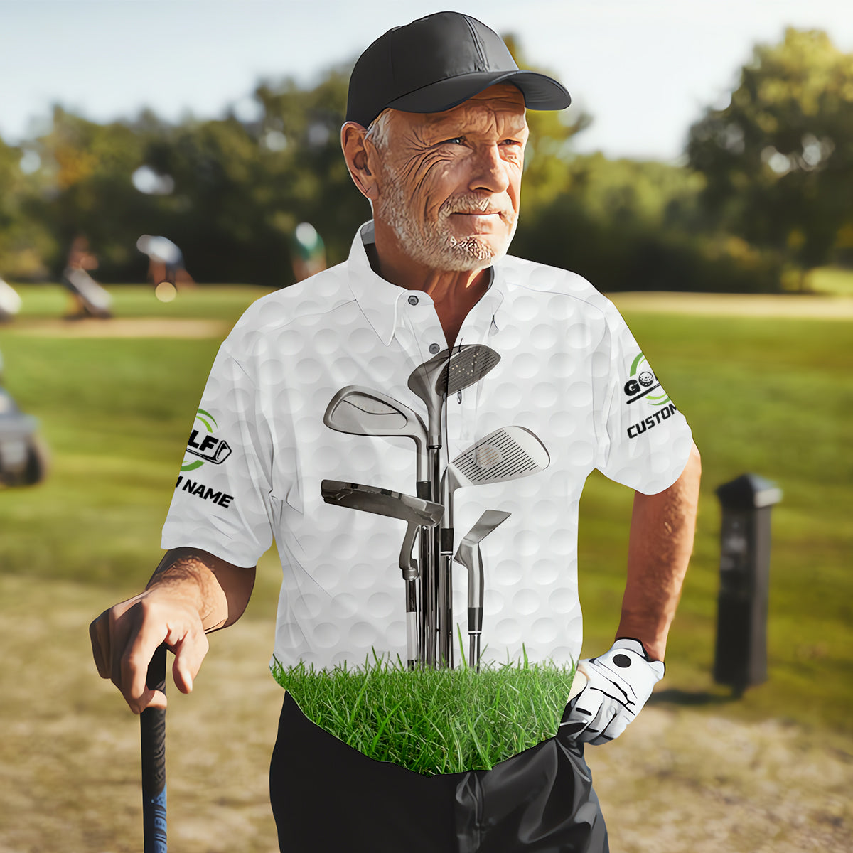 The Older I Get The Harder It Is To Find My Balls Custom Men's Golf Polo Shirt, Funny Golf Shirt, Dad Golf Gift