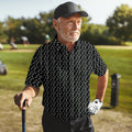 Funny Skeleton Golf Polo Shirt, Funny Position Golf Shirt, Dad Golf Shirt, Christmas Golf Gift