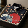 Japanese Dragon Koi Wave Hawaiian Golf Shirt, Mens Golf Apparel, Golf Polo Shirts For Men