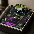 Back To 80's Neon Pattern Hawaiian Golf Shirt, Tropical Vibe Men's Funny Golf Shirts
