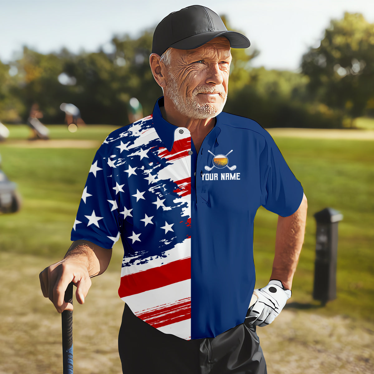 My Drinking Team Has A Golfing Problem Men's Golf Polo Shirt, Funny Beer Golf Shirt, US 250 Anniversary Shirt