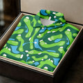 Golf Course Layout Golf Shirt, Fairway Water Hazard Pattern, Golf Shirt For Women