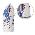 America Skeleton Golf Polo Shirt, Golfing Apparel, America 250 Anniversary Golf Clothing, Mens Golf Gift