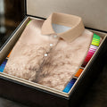Hairy Body Serape Pattern Funny Cinco De Mayo Ladies Golf Tops, Golf Shirt For Women