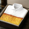 Bubbly Beer Foam Faux Abs Sleeveless Crop Golf Shirt, Printed Golf Shirts, Mens Golf Apparel