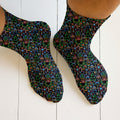 Neon Christmas Retro Style Golf Socks, Christmas Golf Gift, Gifts For Golf Lovers