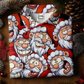 Santa Claus Face Fun Women's Golf Shirts, Cute Golf Outfit, Ladies Golf Shirts, Golfing Apparel